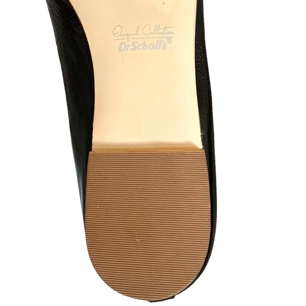 Dr. Scholl's Vixen Ballet Flats In Black Leather Size 10 - Picture 11 of 12